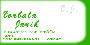 borbala janik business card